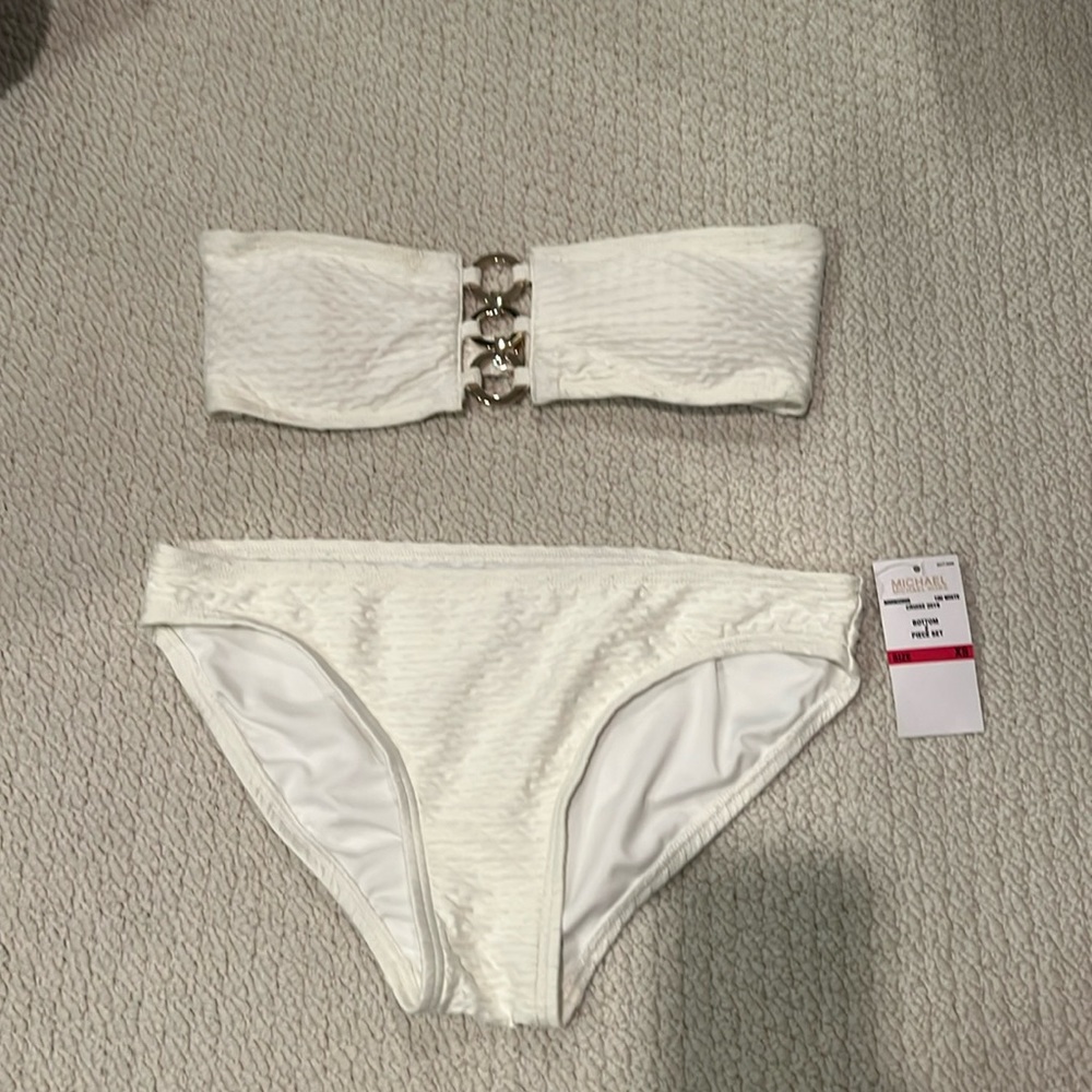 Michael Kors textured bikini 2 piece set NWT
